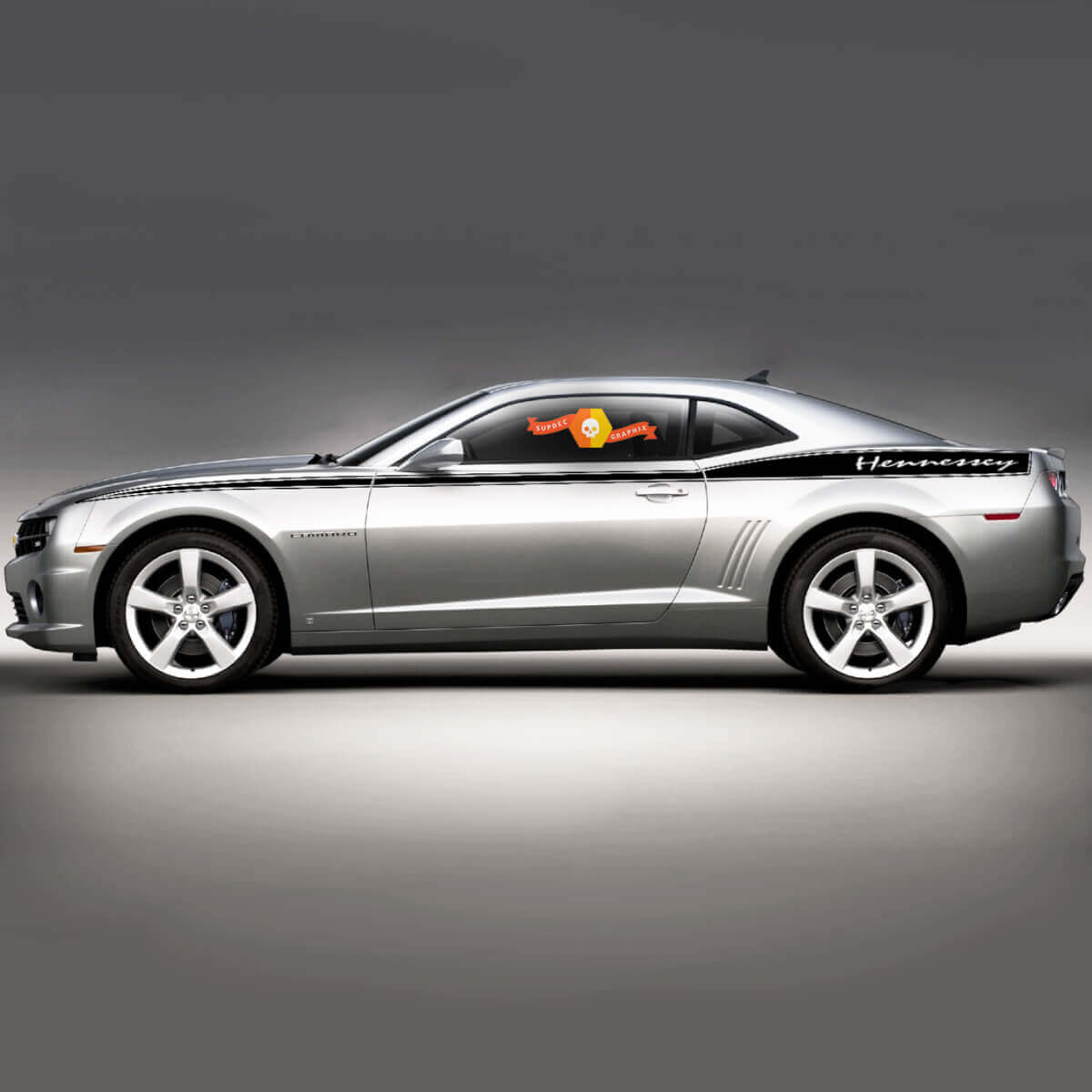 Paar Chevrolet Camaro zijgrafiek voor Chevrolet Camaro 2010-2015 Aangepaste tekst
