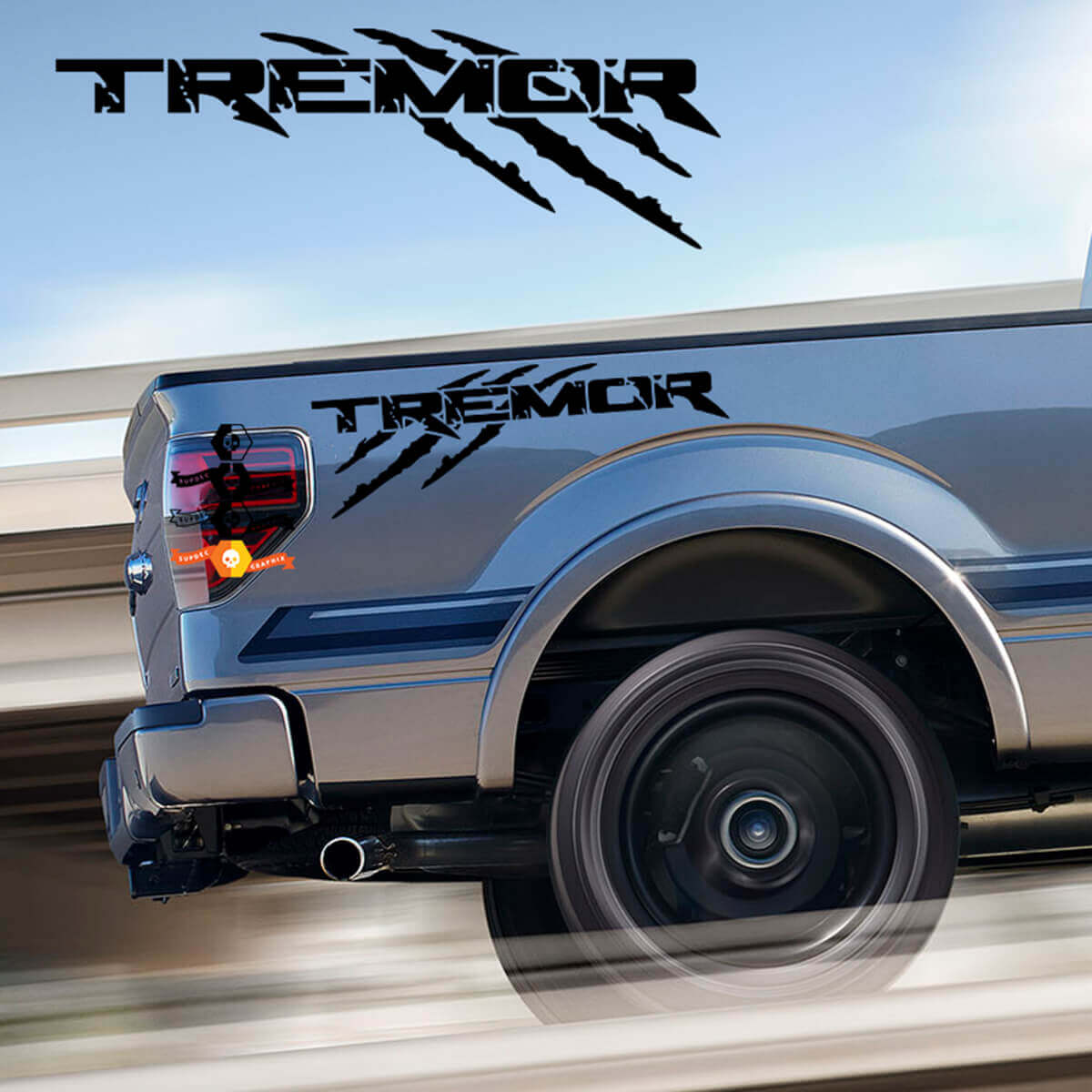 Decal voor Ford F-150 Tremor Krast Raptor Stijl - Offroad Stickers Truck Bed Side
