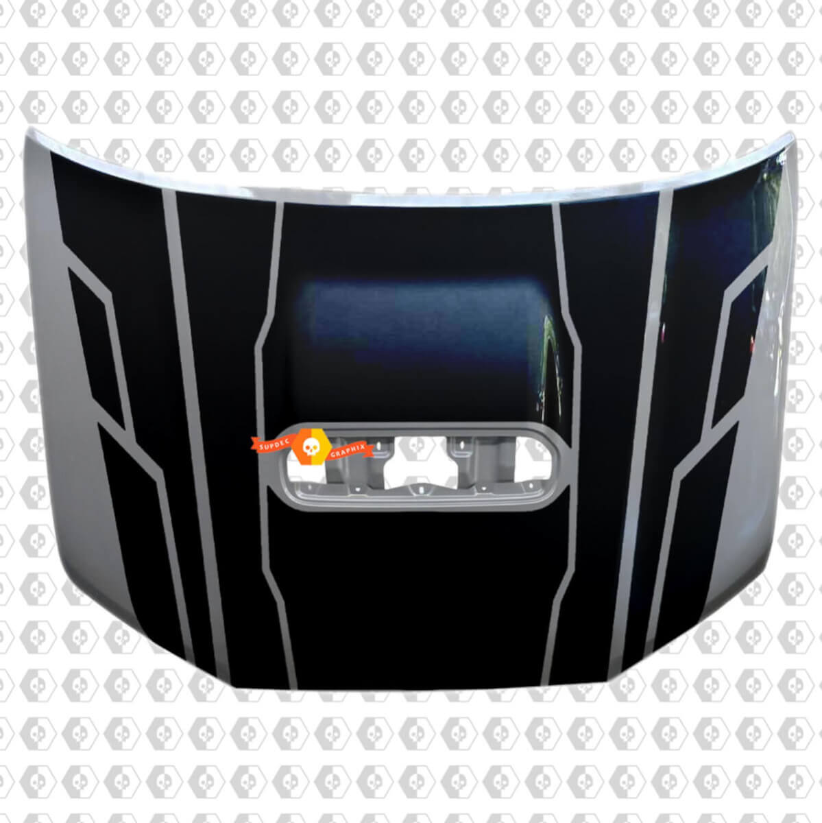 TRD 4Runner motorkapsticker met luchtinlaatstrepen Vinyl Sticker 5e generatie Toyota 4Runner
