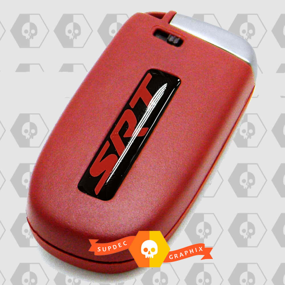SRT-stijl bolvormige sleutelcover inlegstickerset voor Dodge Challenger, Charger en Durango