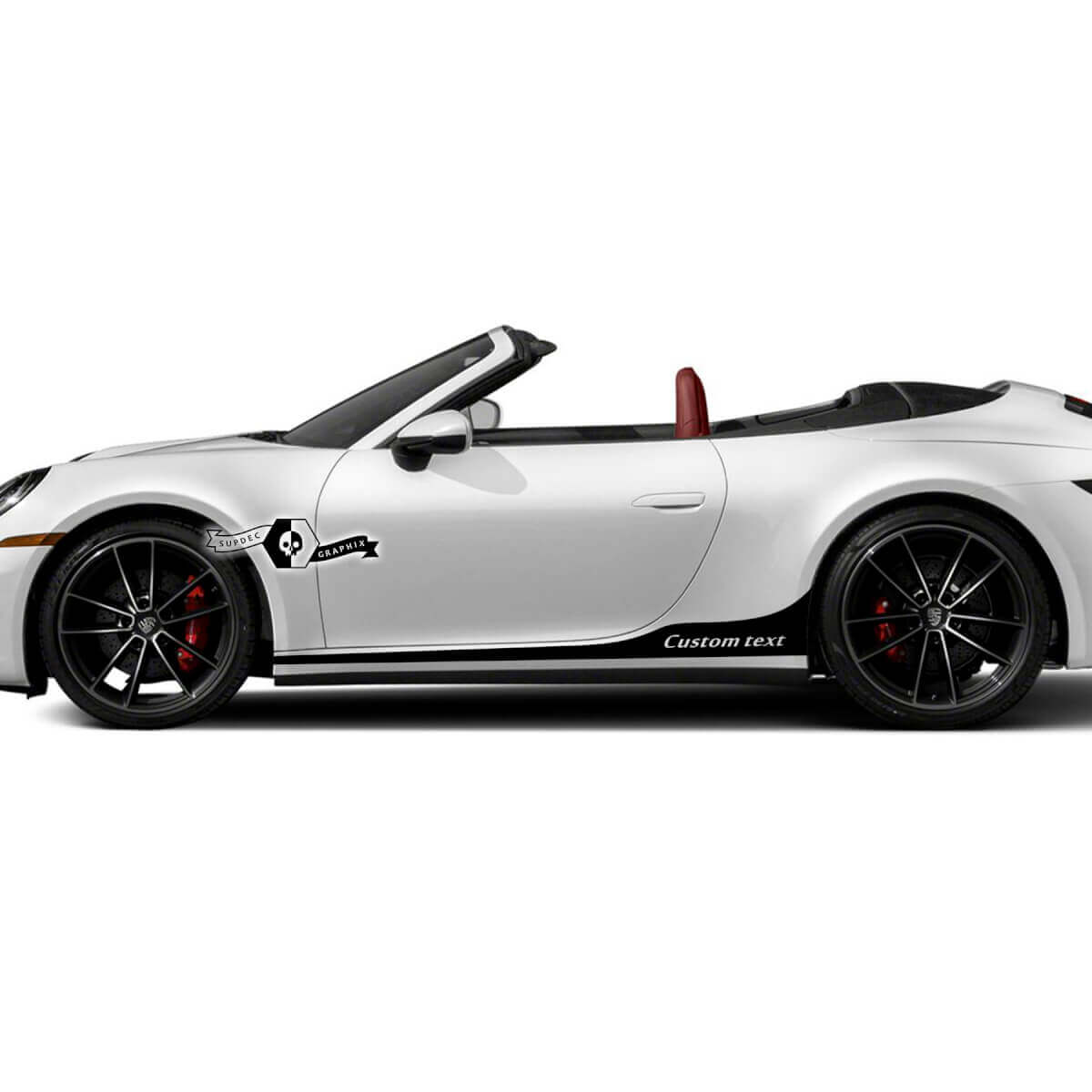 2 Porsche 911 Porsche Carrera Rocker Panel Extended Side Stripes Deuren Bed Kits Decals Stickers
