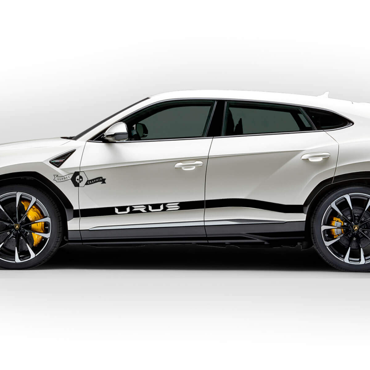 Paar Lamborghini Urus 2021 2022 2023 Zijdeuren Logo Stripe Vinyl Decal Sticker Graphics
