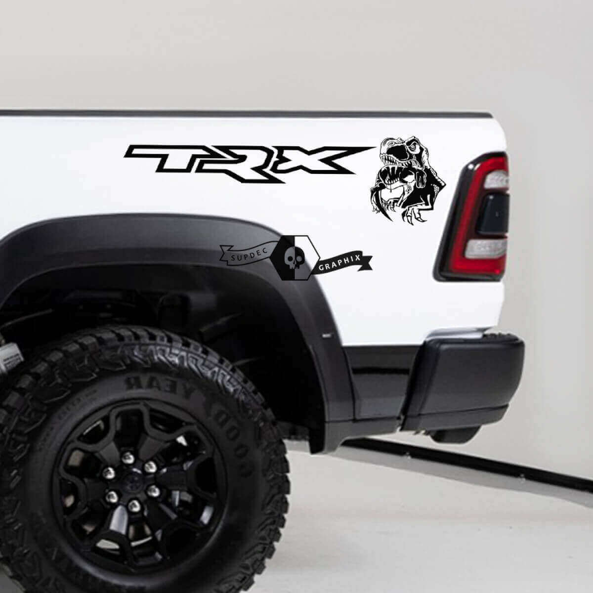 TRX Eating Raptor Vinyl Stickerset voor Dodge Ram 1500 TRX