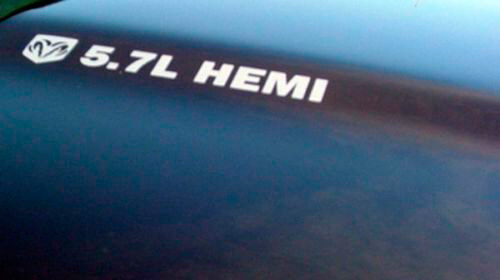 5.7 Liter Motorkap Vinyl Decal Set voor Dodge Ram Truck