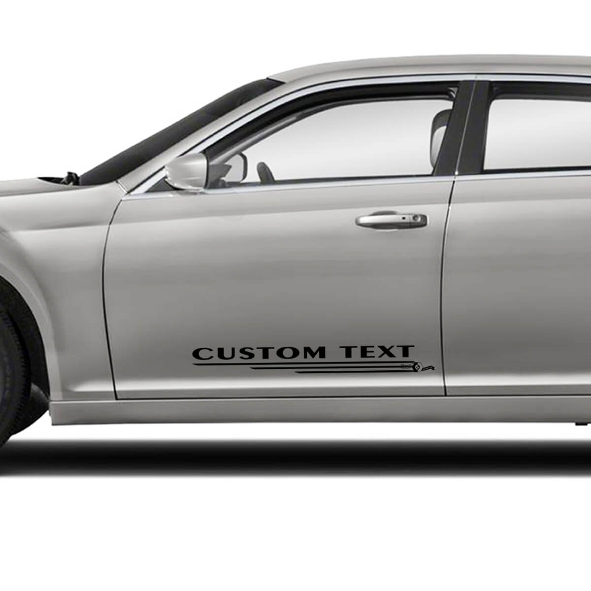 Aangepaste Deur Tekst Grafieken Auto Vinyl Decals Stickers voor Chrysler 300