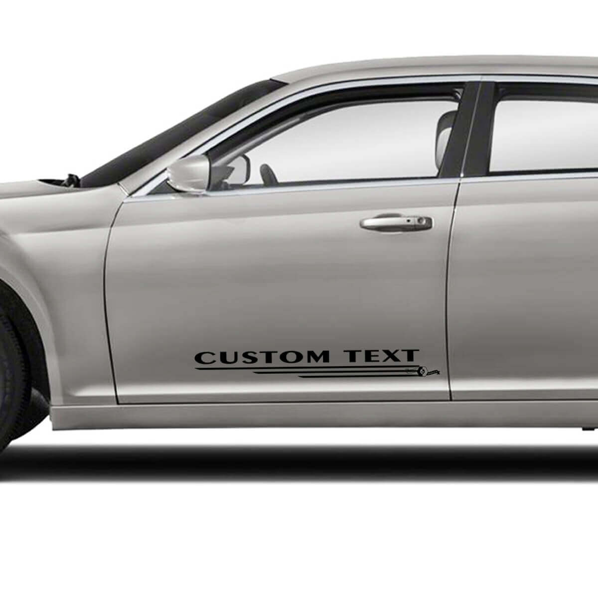 Aangepaste Deur Tekst Grafieken Auto Vinyl Decals Stickers voor Chrysler 300