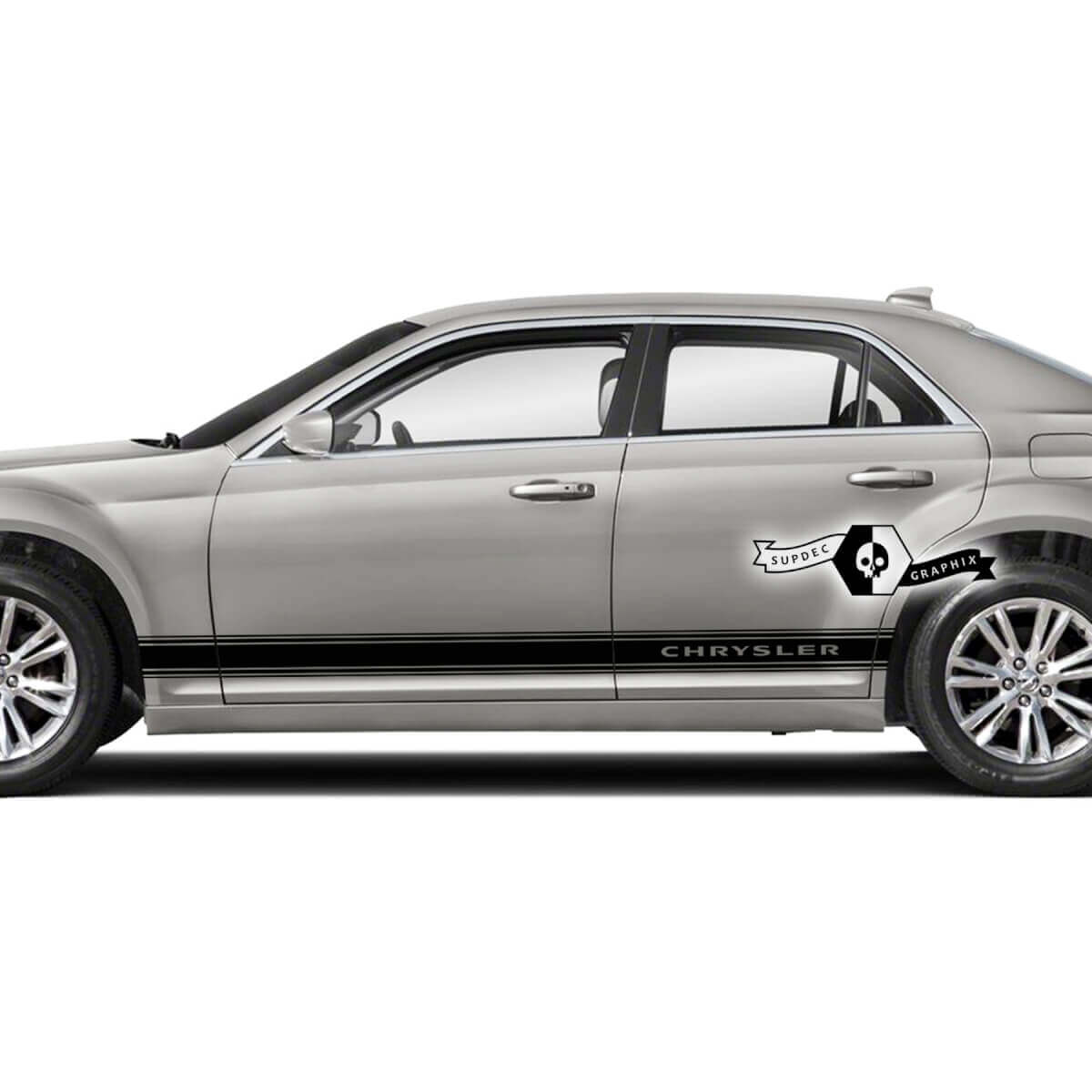 Paar Chrysler 300 Touring Rocker Panel Graphics Car Auto Line Trim Vinyl Decals Stickers
