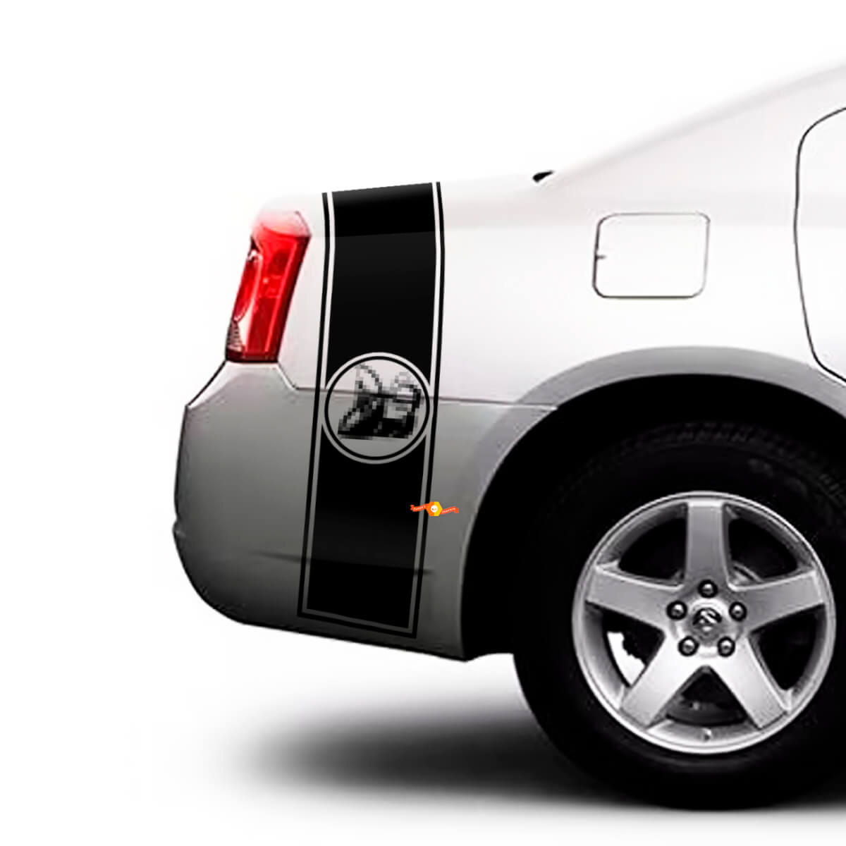 Super Bee Stijl Strepen Bedside Kofferbak Vinyl Decal Sticker voor Dodge Charger 2009-2015
