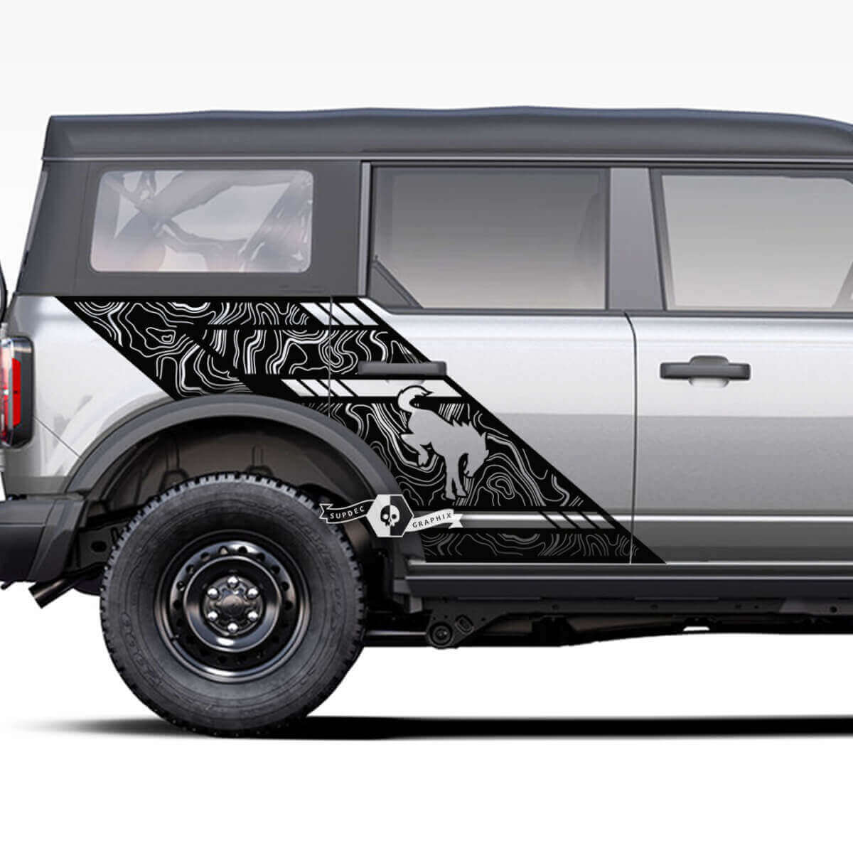 Deuren zijde Fender Musclecar horse Logo Graphics Splash Decals Stickers Bed Fender
