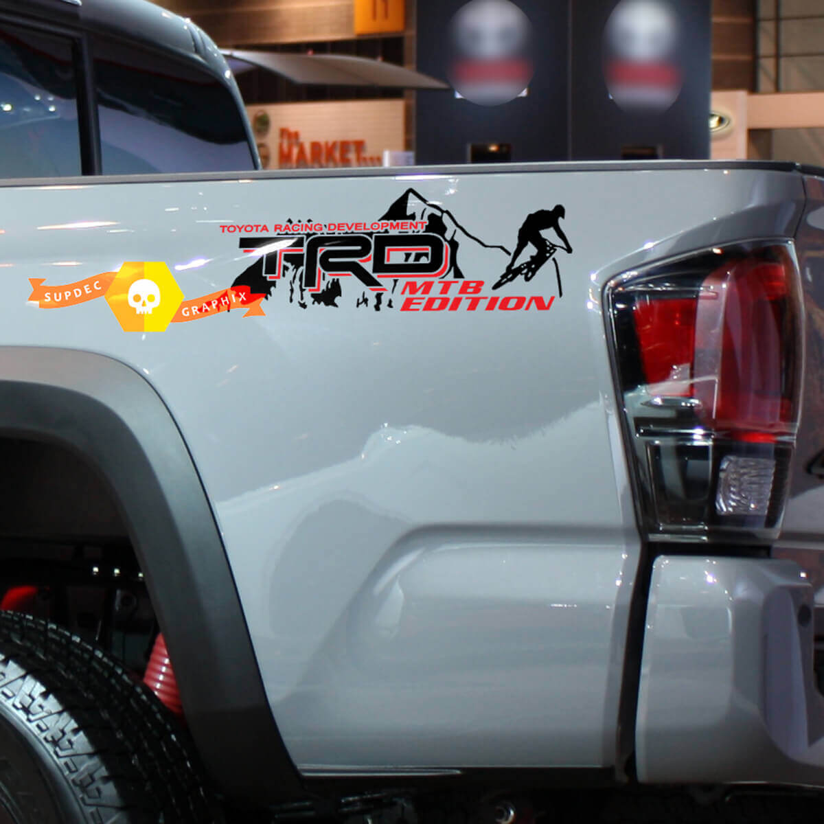 TRD MTB Edition Vinylsticker voor op de zijkant van Toyota Tacoma
