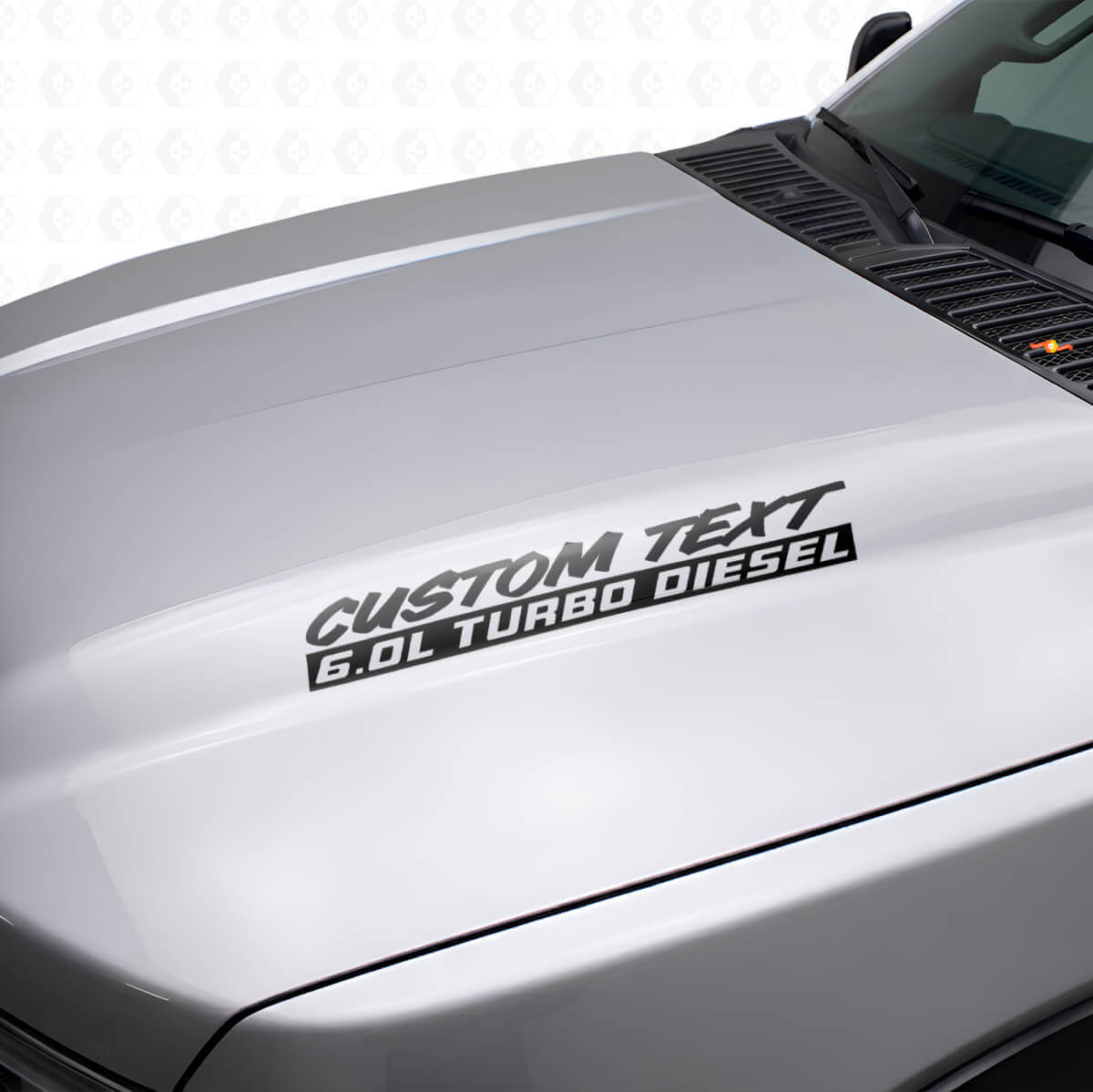 6.0L Turbo Diesel Motorkap Vinyl Decal Kit Voor Musclecar F250 F350