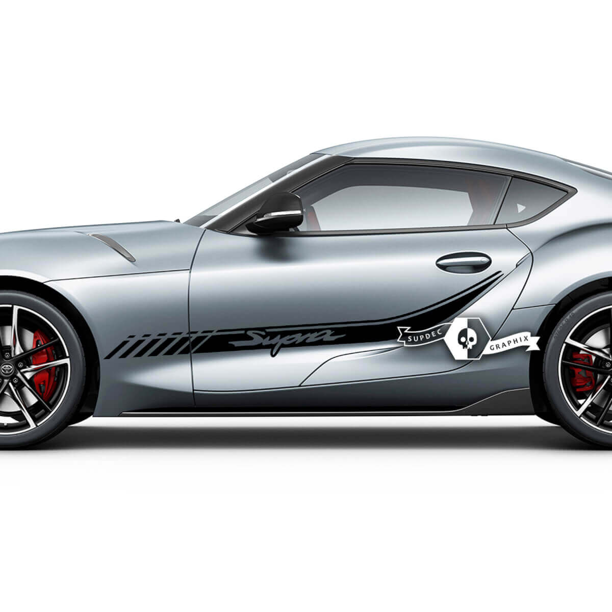 Koppel Toyota Supra MKV A90 A91 Deurstrip Side Graphics Decals Stickers
