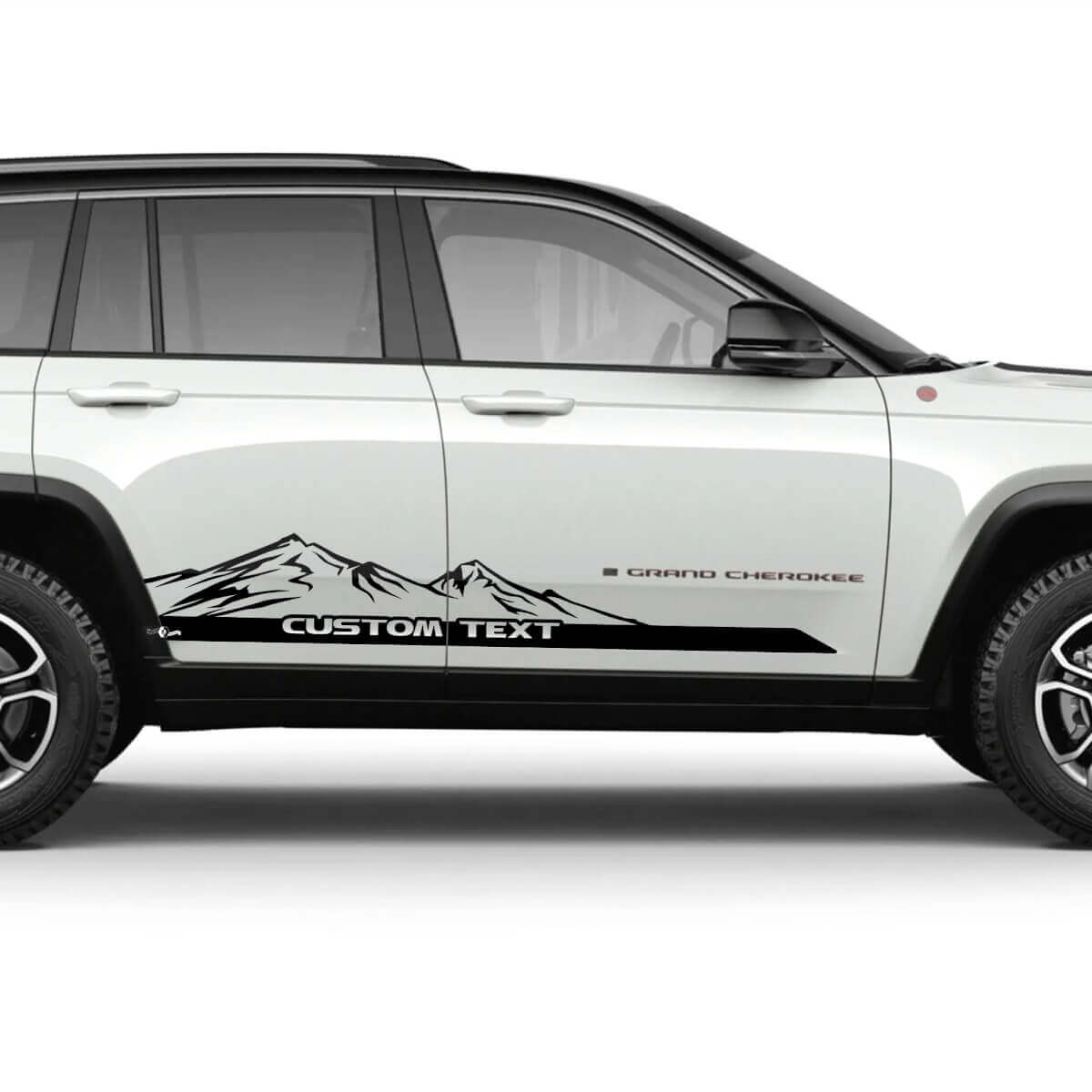 Mountains Custom Deuren Strepen Vinyl Sticker voor Jeep Grand Cherokee Trailhawk