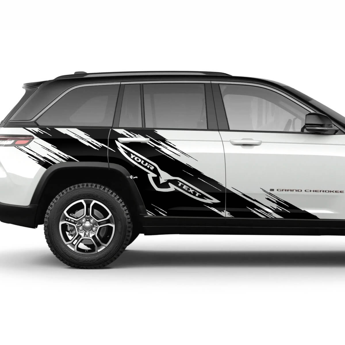 Paar 2023+ Jeep Grand Cherokee Trailhawk deuren Mud Splash grafische sticker sticker
