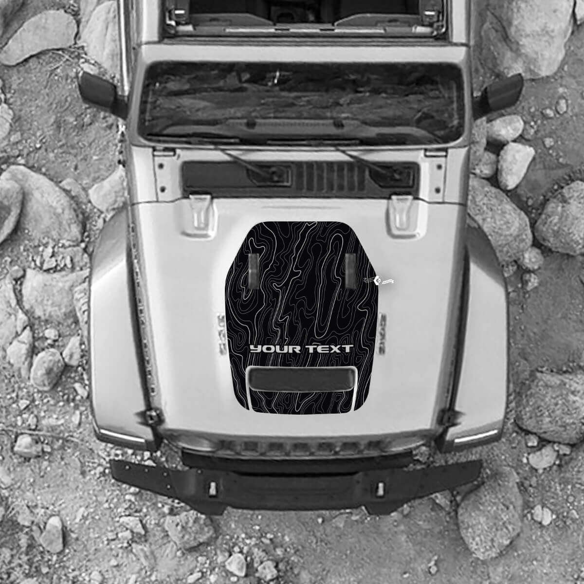 Kap voor 2021 2022 2023 Jeep Mountains Wrangler Logo Rubicon Sticker Graphics Vinyl SupDec Design
