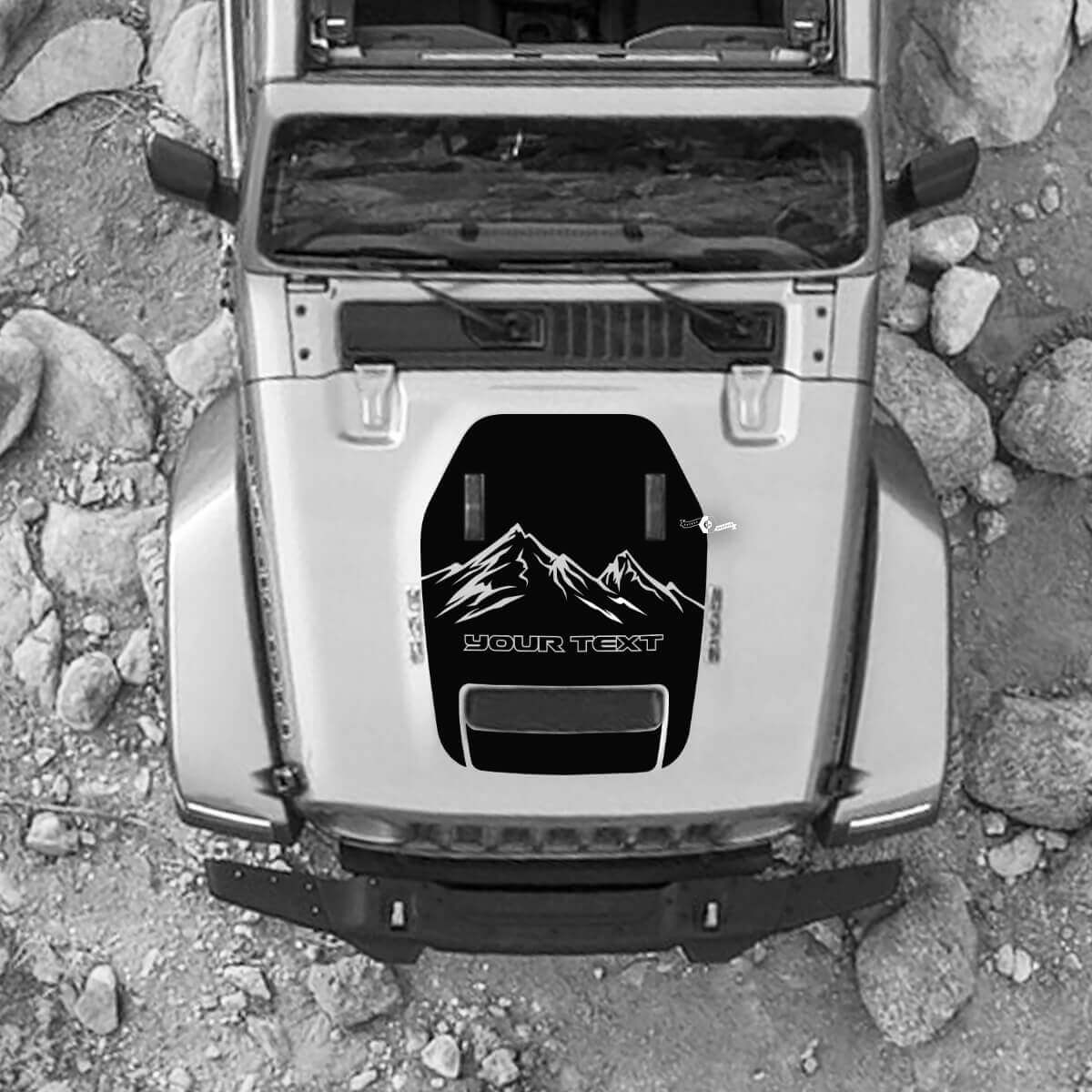 Hood Voor 2021 2022 2023 Jeep Mountains Wrangler Topografische Kaart Topo Rubicon Sticker Graphics Vinyl SupDec Ontwerp
