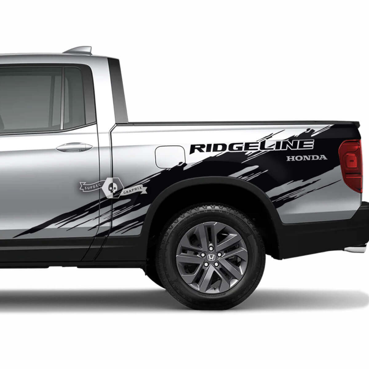 Modderspatten zijvinylstickers set voor Honda Ridgeline 2023