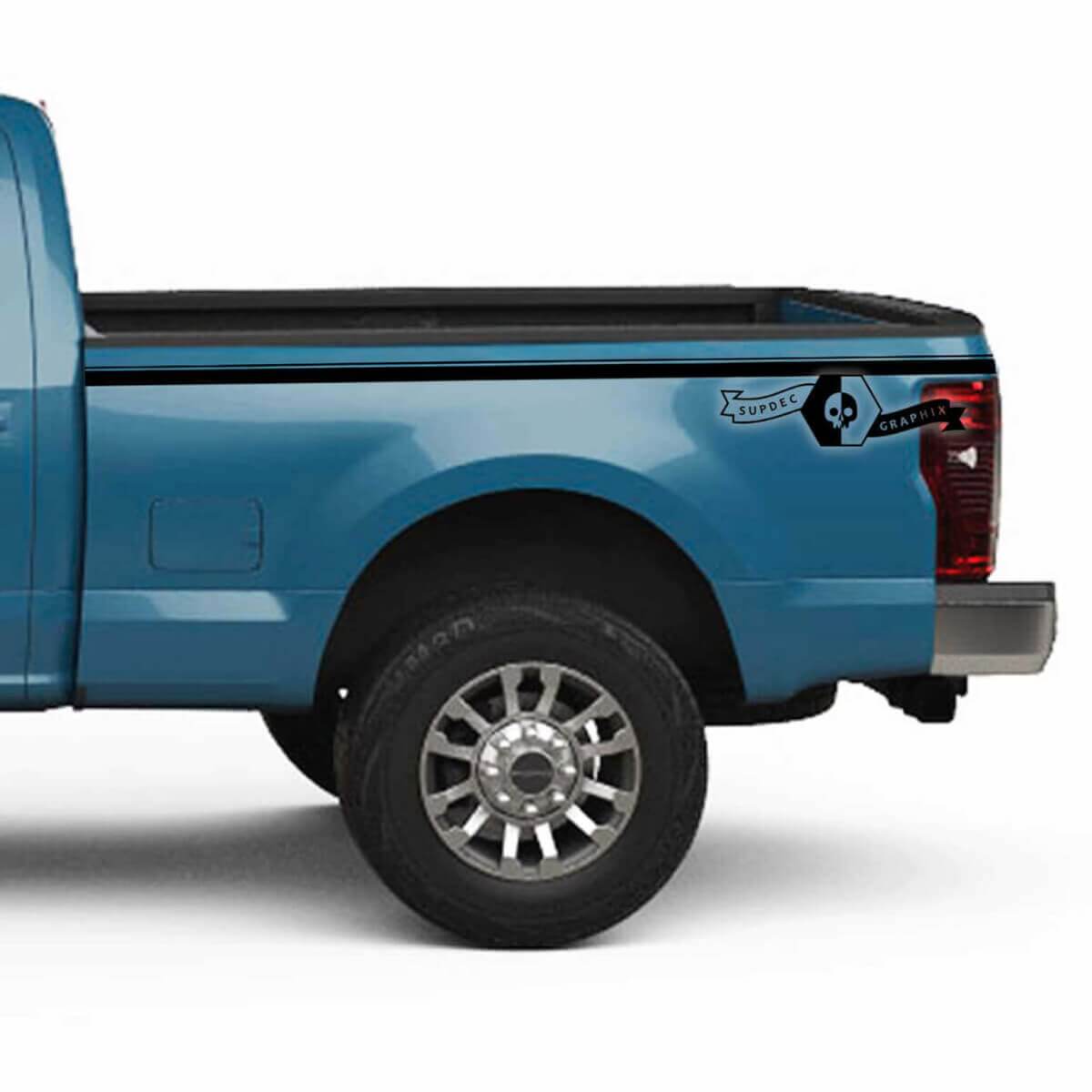 Rechte Strepen Achterzijde Vinyl Stickers voor Muscle Car Super Duty
