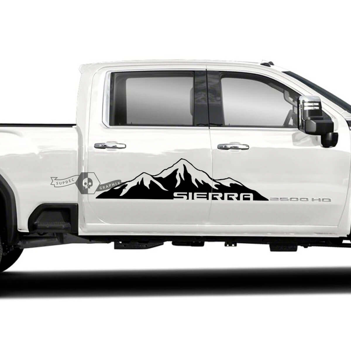 Mountain Side Deur Vinyl Stickers Set voor GMC Sierra 2500HD