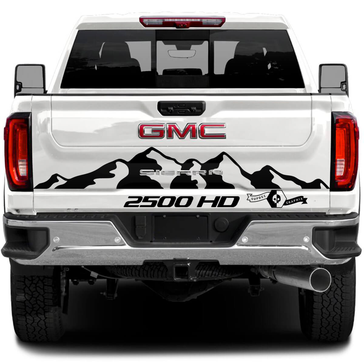 2500 HD Mountain Style Achterklep Vinyl Sticker voor GMC Sierra 2500HD 2022-2023