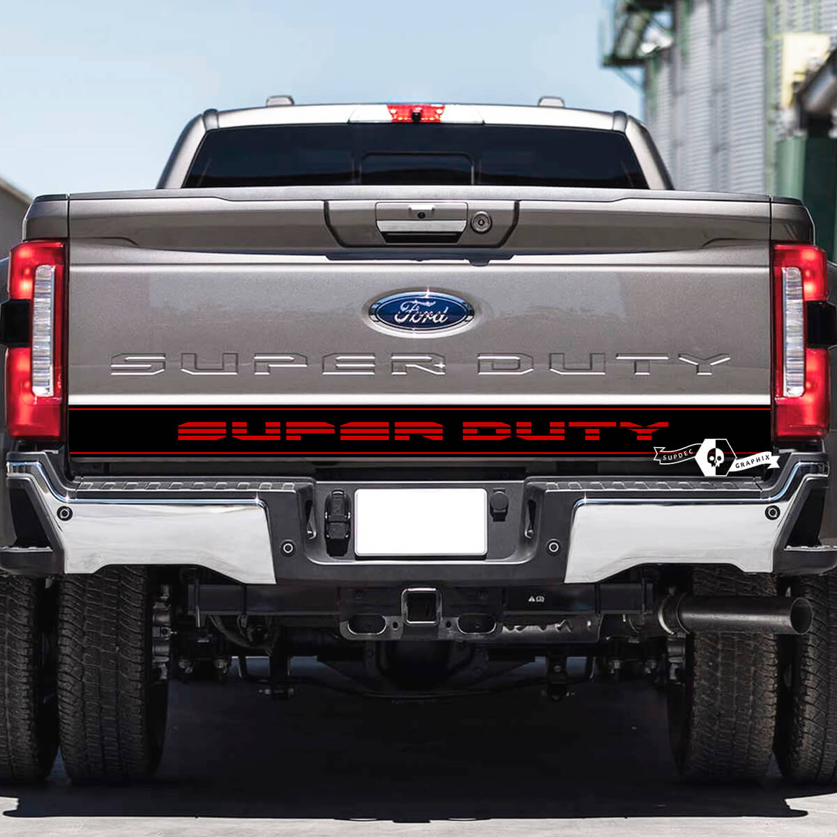 Achterklep Ford Super Duty 2023 Logo Vinyl Decals Stickers Graphics 2 Kleuren
