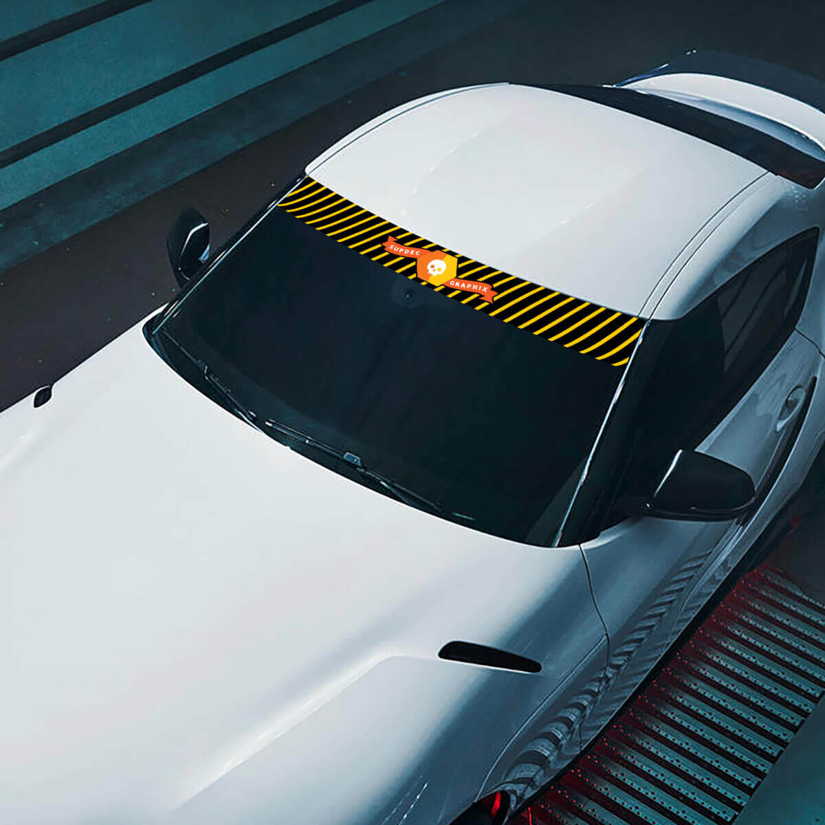 Voorruit Merklogo SupDec Graphix Decals Stickers Graphics Vinyl
