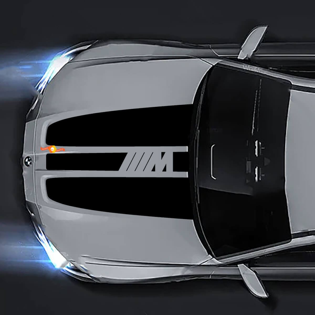 2022021+ BMW M4  G82 G83 M3 G80 M Performance Hood M vinyl decal sticker
