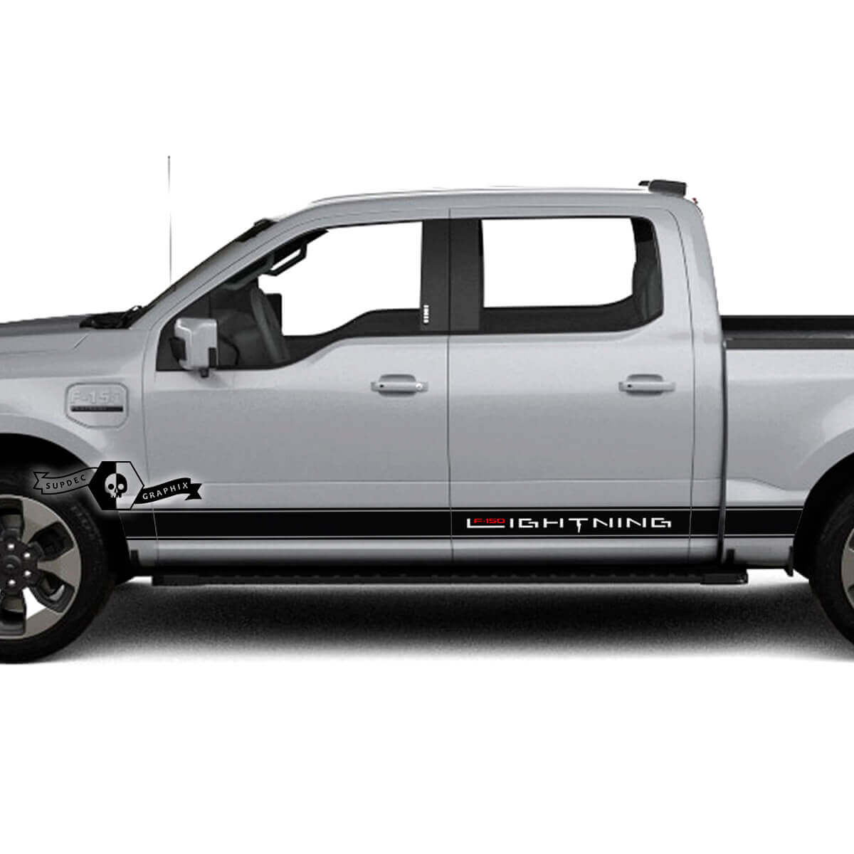 Lightning Rocker Panel Strepen Body Decals Graphics Vinyl Sticker 2 voor Musclecar truck Lightning