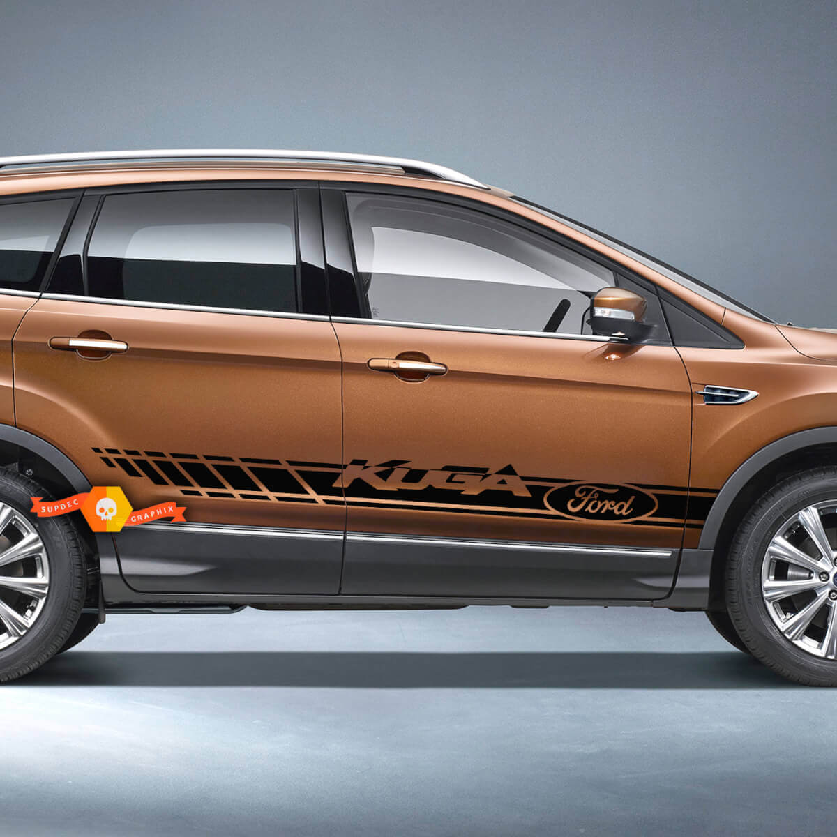 Paar Ford Side Stripe Body Doors Decal Vinyl Graphics Sticker Ford Kuga
