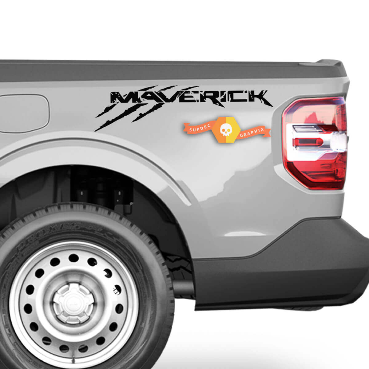 Set Musclecar Maverick Claw Mark Vinyl 2022 2023 Graphics Decals Stickers Bed Side Decals Stickers Truck
