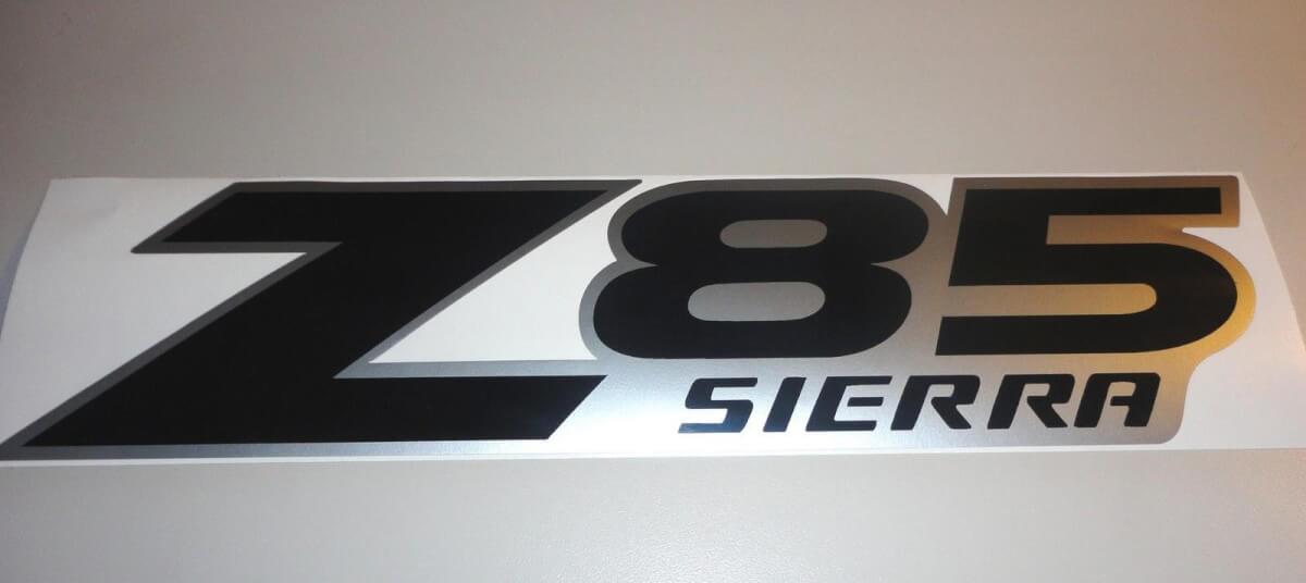 Z85 Sierra Fabrieksstijl Vinyl Stickers voor GMC Sierra