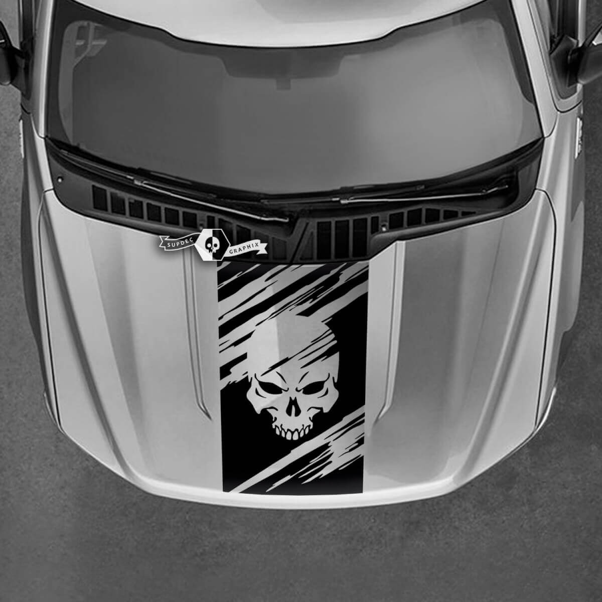 Kap Musclecar Maverick Punisher vernietigde grafische stickers in elke kleur Maverick Stickers
