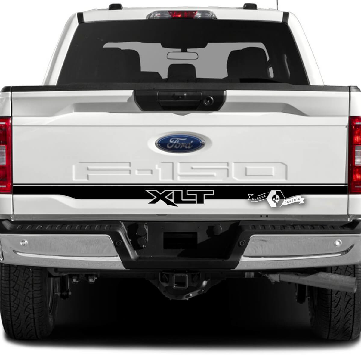 Streep Logo Zijgraphics Decals Stickers 2 voor Ford F-150 XLT