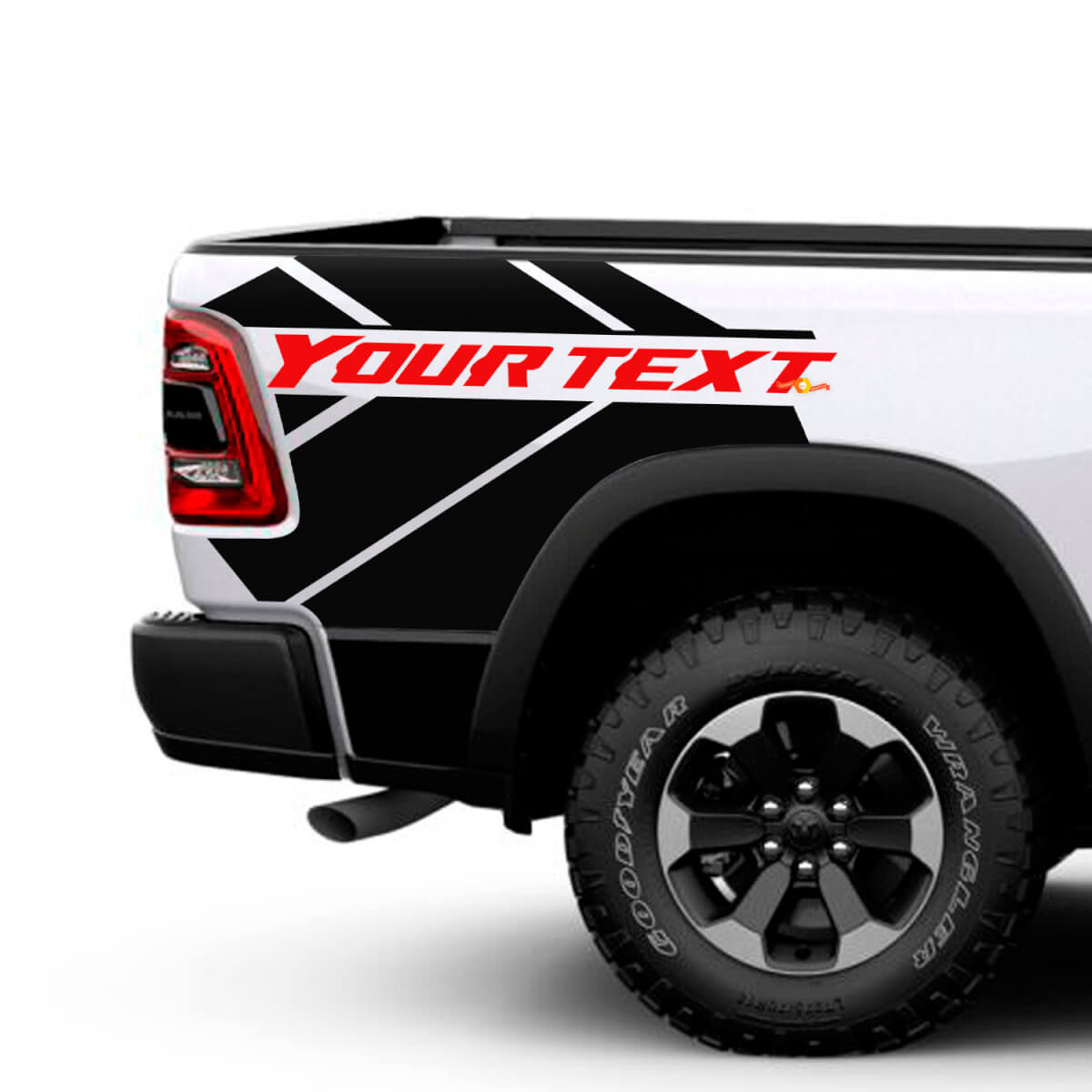 Aangepaste Vinyl Decal Kit voor de Zijwand van de Laadbak voor Dodge Ram 1500
