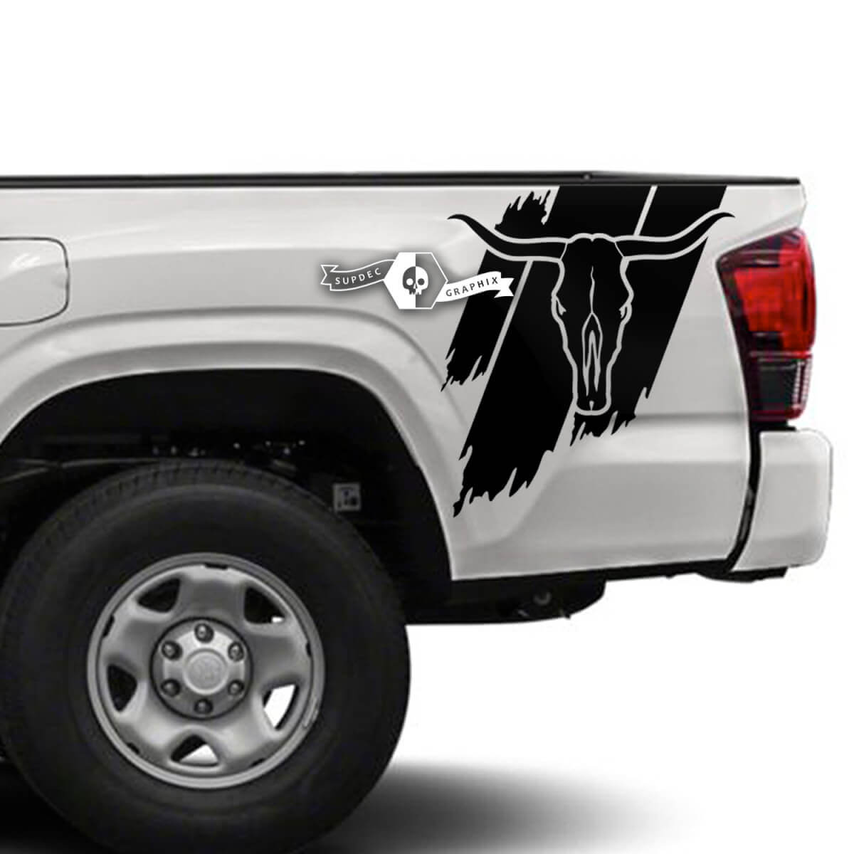 2x Toyota Tacoma SR5 bedzijde beer modder vinyl stickers grafische sticker
