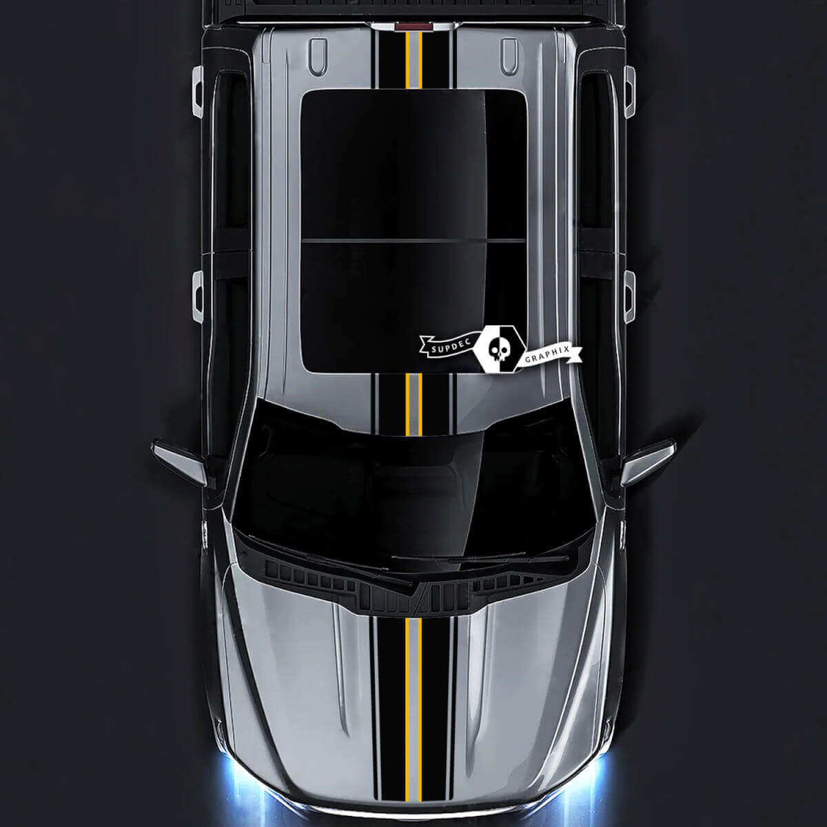 Racing Stripes Complete Set Vinyl Stickers voor Musclecar truck XLT STX