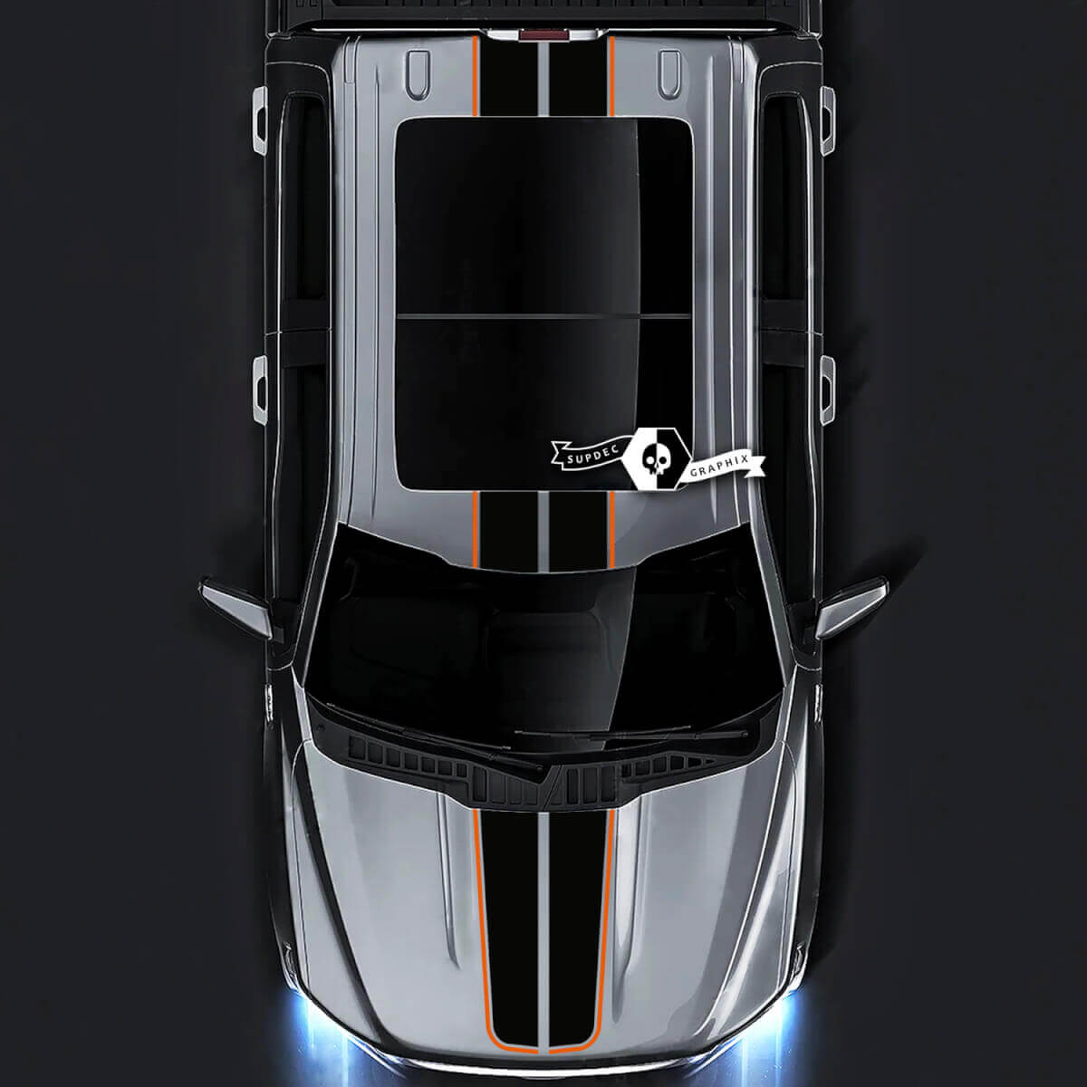 Ford F-150 XL XLT STX LARIAT Motorkap Dak Achterklep Trim Grafische zijstickers Stickers 2 kleuren
