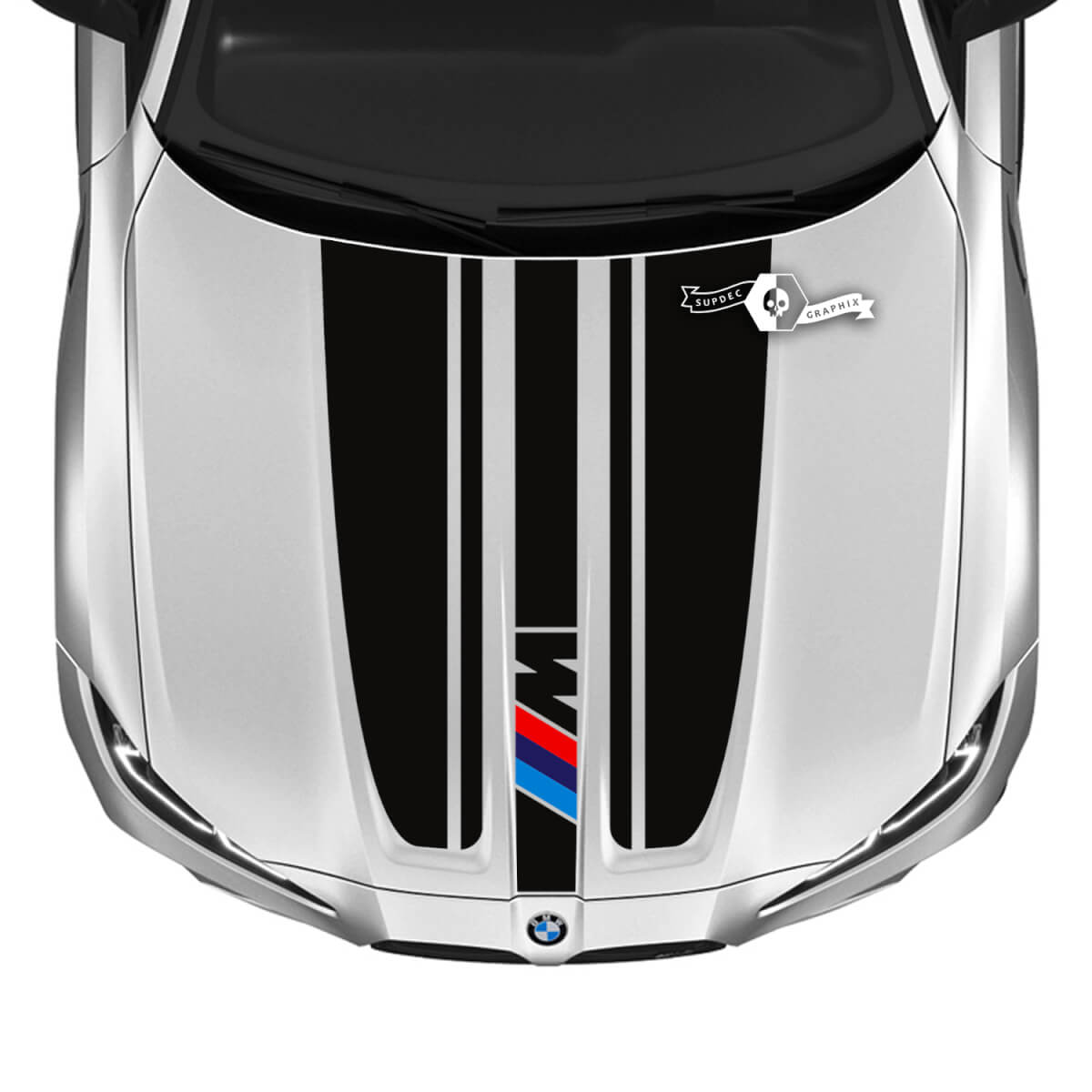 2021+ BMW M4 M3 G80 G82 G83 M Performance Hood M Kleur Logo Vinyl Decal Sticker
