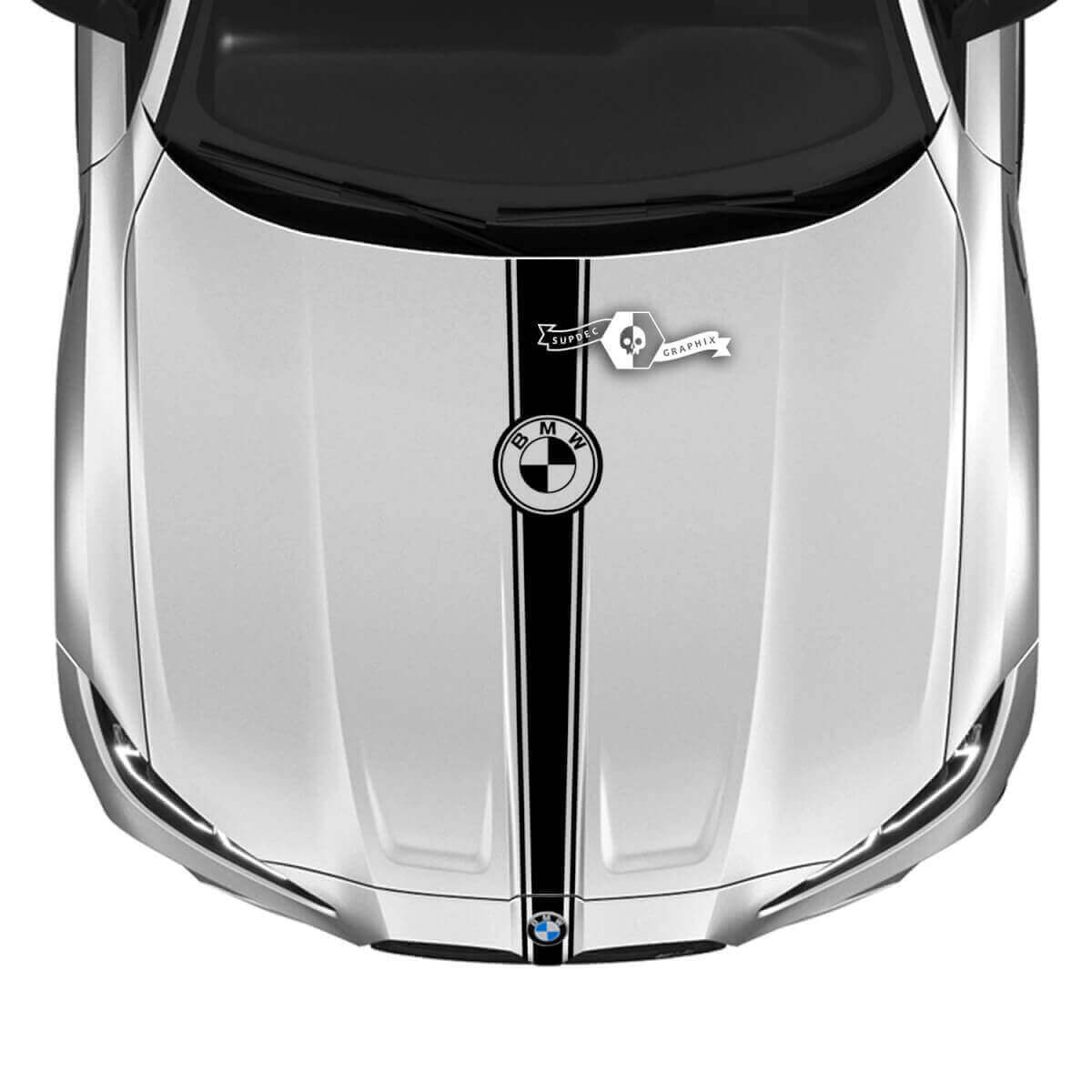 Vinylstrip midden motorkap sticker voor 2021+ BMW M3 M4 G80 G82 G83
