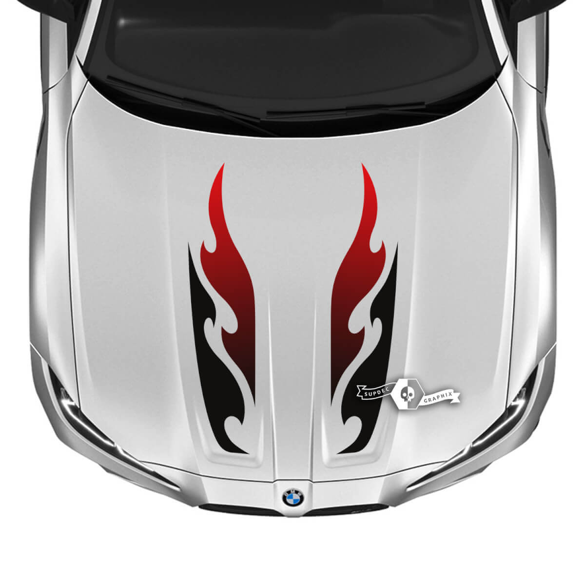 2021+ BMW M4 M3 G80 G82 G83 M Performance Hood M Gradient Vinyl Decal Sticker 2 Kleuren
