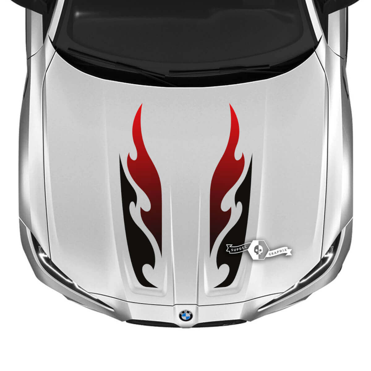 Motorkap Vlam Vinyl Decal Set 2021+ BMW M3 G80 M4 G82 G83