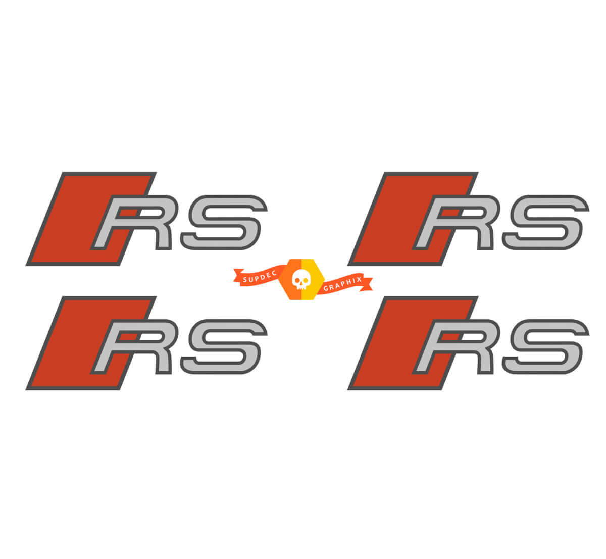 AUDI RS Premium remklauw sticker sticker TT A3 A4 S3 Q5 S-line
