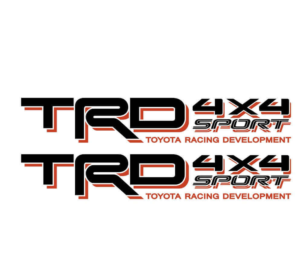 TRD 4x4 Sport Vinyl Decal Set voor Quarter Panel voor Toyota Tacoma Tundra