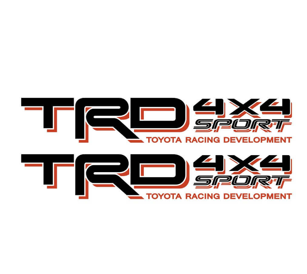 TRD 4x4 Sport Tacoma Tundra Quarter Panel Decals Stickers Off Road
