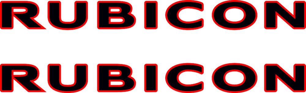 2 JEEP Rubicon Wrangler CJ TJ YJ JK XJ vinyl sticker sticker