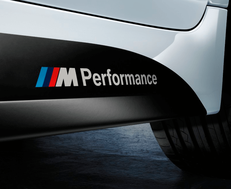 BMW M Performance SIDE M3 M5 M6 325 328 540 sticker sticker aangepast embleem logo
