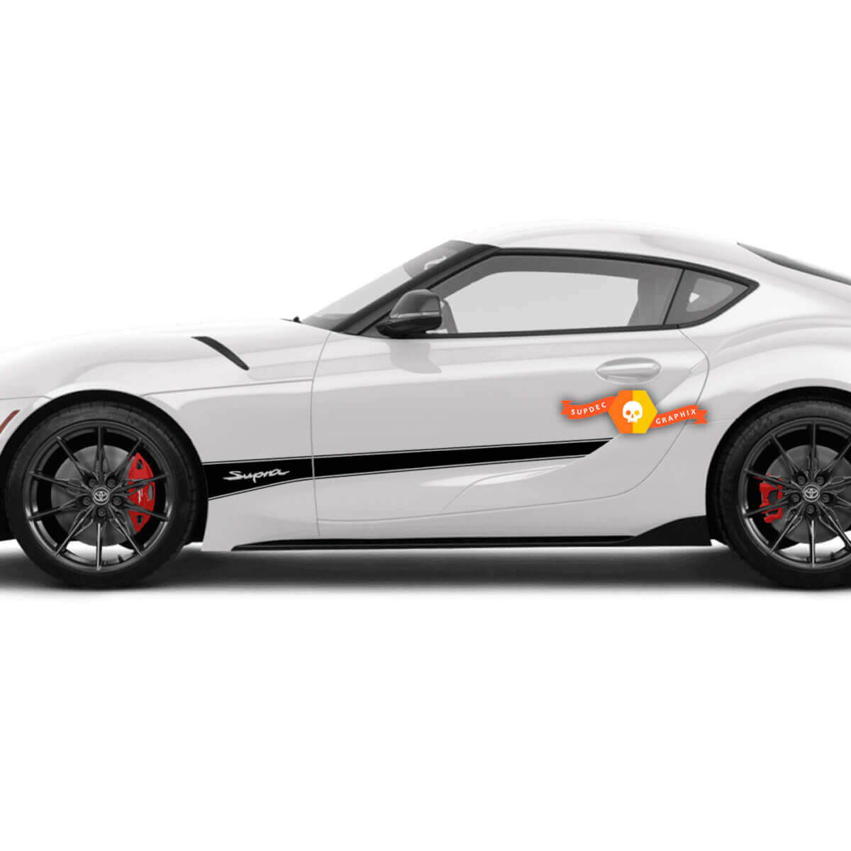 Toyota Supra MKV A90 A91 deuren zijstrepen grafische stickers stickers
