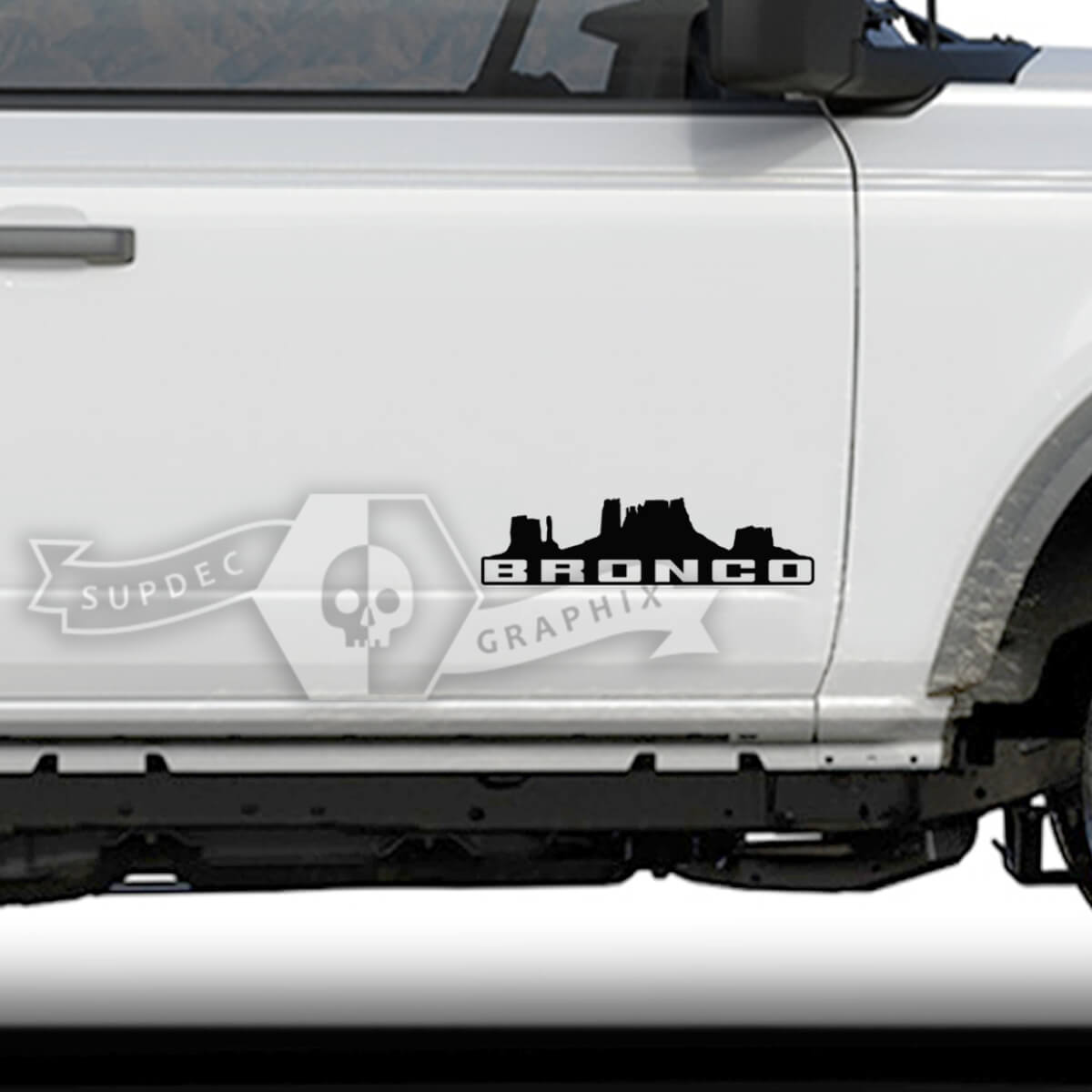 Vallei Silhouet Zijdeur Vinyl Decal Sticker voor Musclecar paard