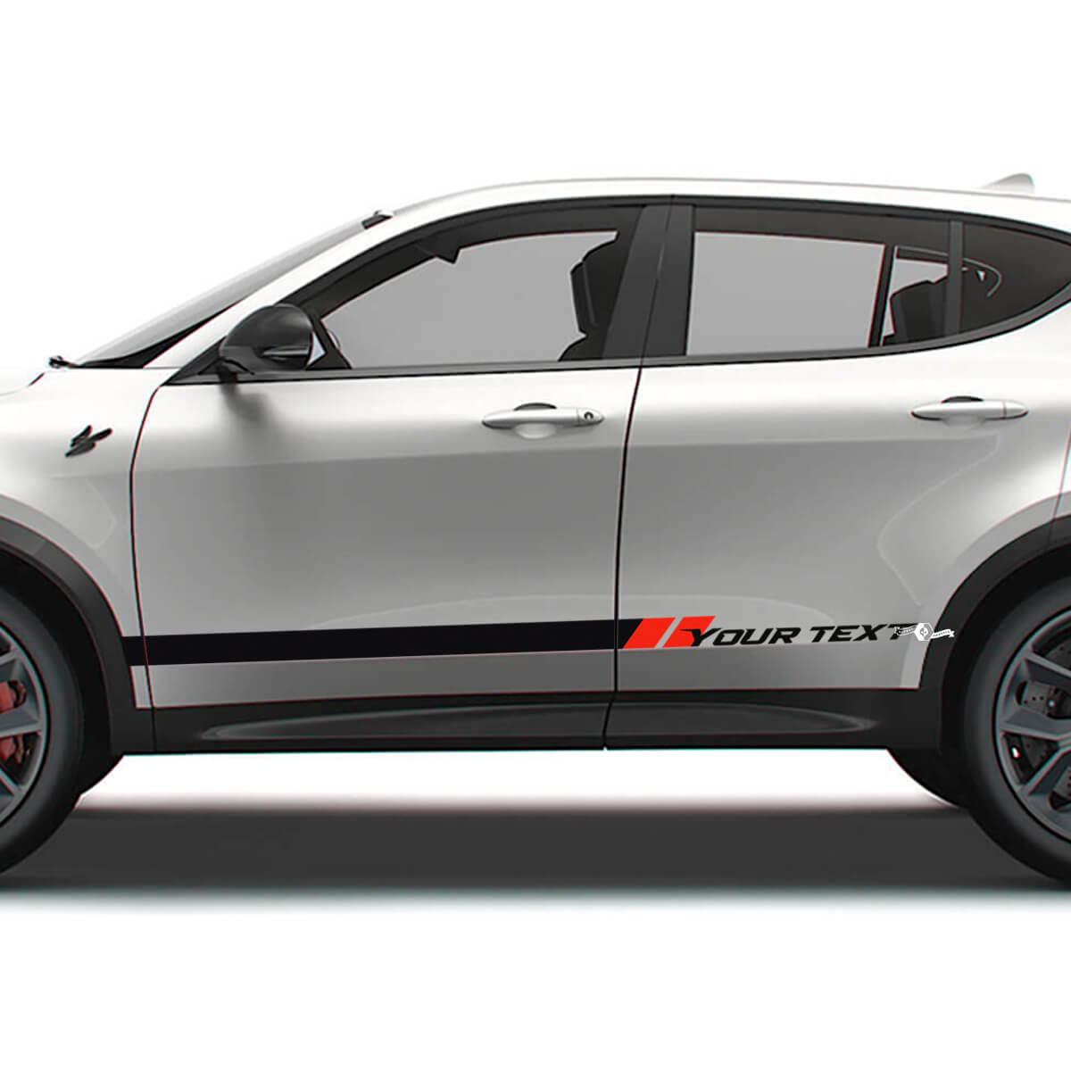 Custom Racing Zijstrepen Vinyl Decal Kit voor Dodge Hornet