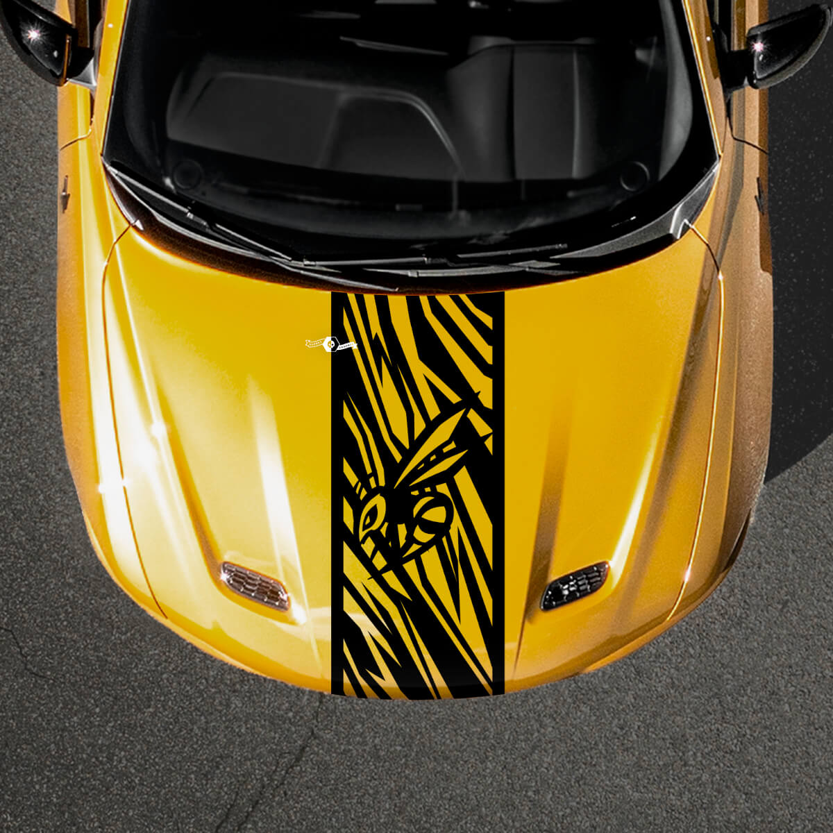 Hornet Logo Motorkapstreep Vinyl Sticker voor Dodge Hornet